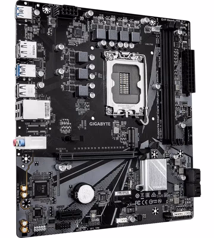 GIGABYTE B760M H V2 Intel B760 LGA1700 Micro-ATX40 image 1
