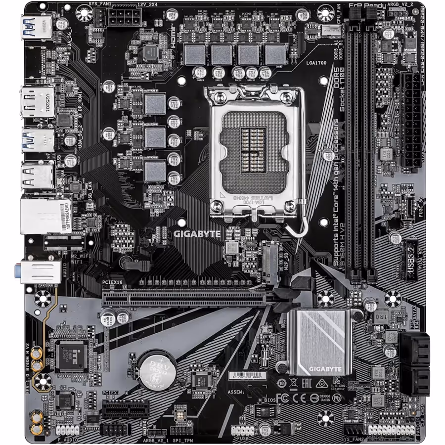 GIGABYTE B760M H V2 Intel B760 LGA1700 Micro-ATX40 image 5
