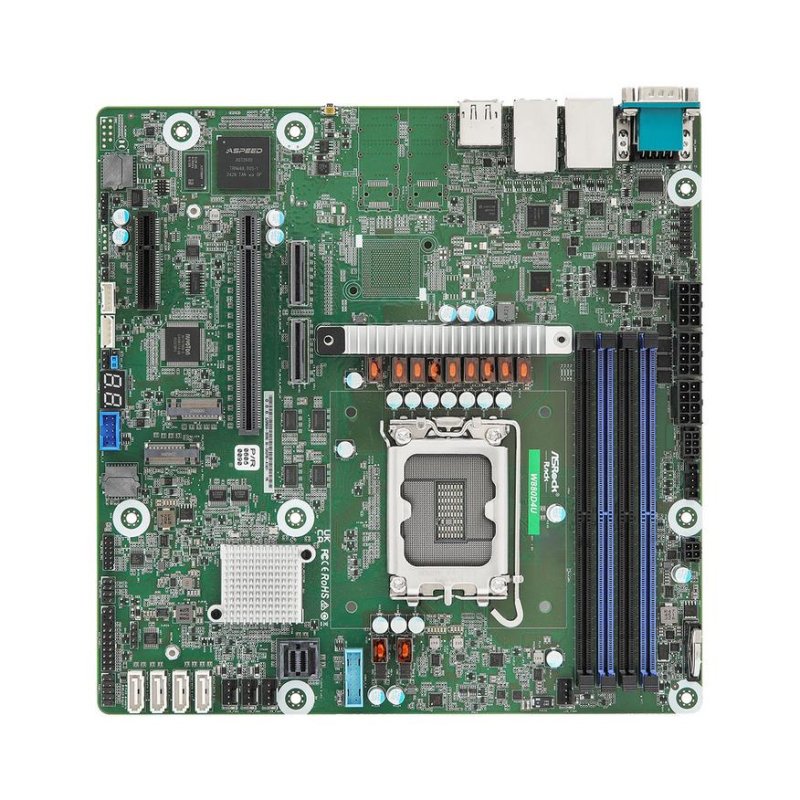 ASRock W880D4U Intel W880 LGA1851 Micro ATX ServerIPMI 