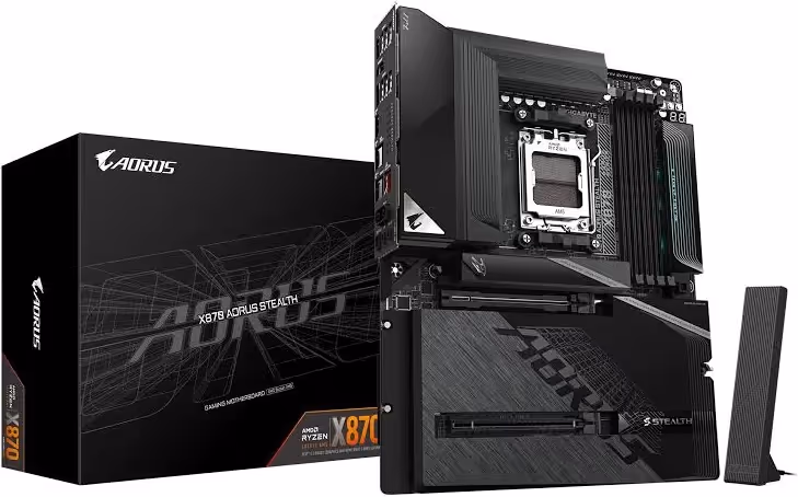 GIGABYTE X870 AORUS STEALTH X870 ATX WiFi 7RGB image 1