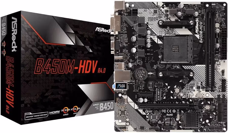 ASRock B450M-HDV R40 image 2