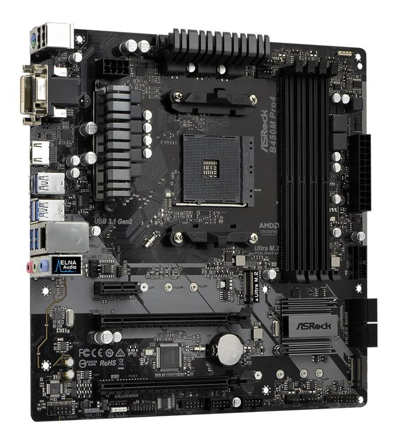 ASRock B450M Pro4 AMD micro ATX image 5