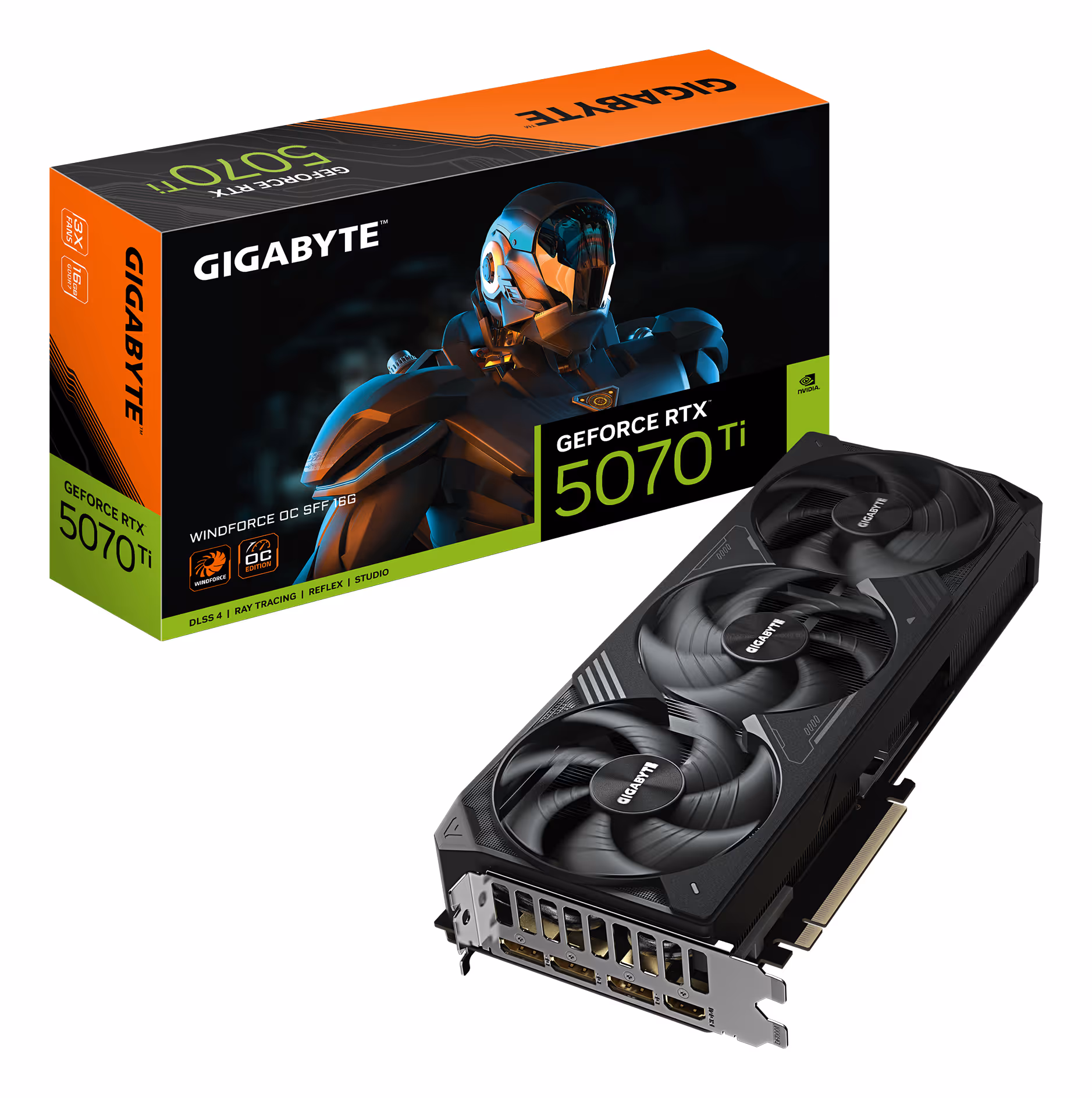 gigabyte GeForce RTX 5070 Ti WINDFORCE OC SFF 16G image 1