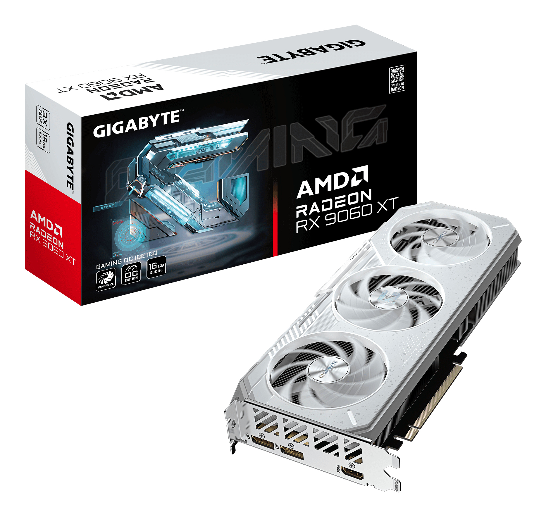 gigabyte Radeon RX 9060 XT GAMING OC ICE 16 Go image 1
