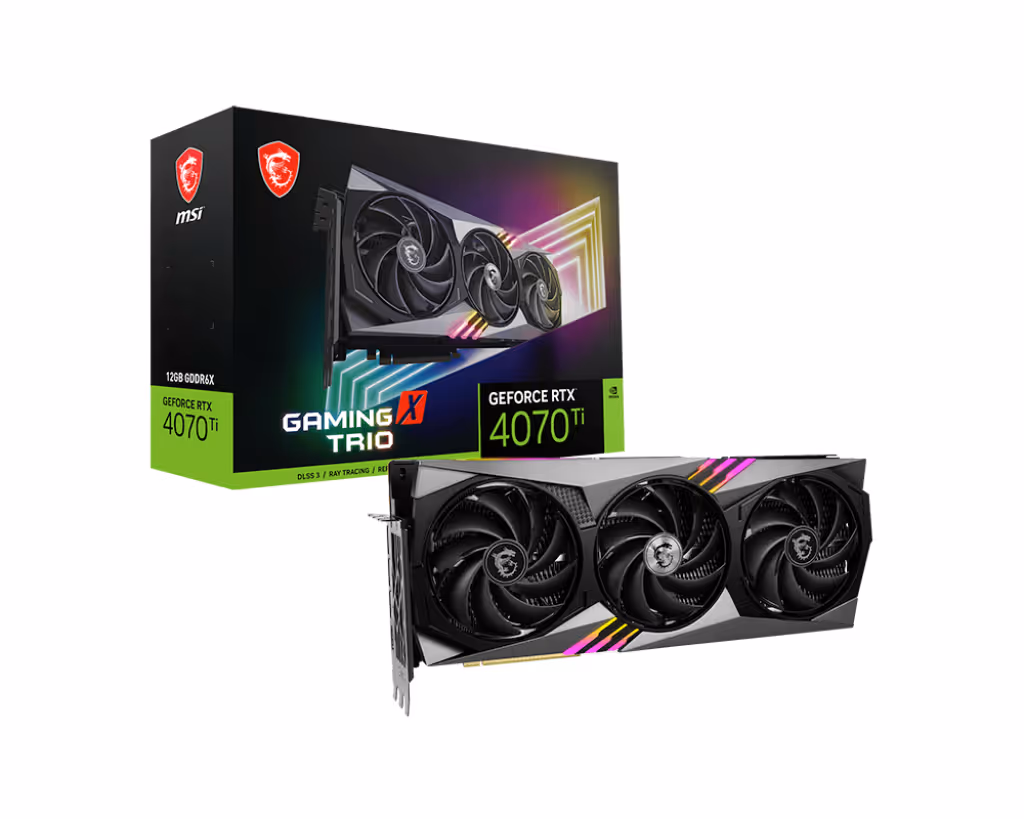 msi GeForce RTX 4070 Ti GAMING X TRIO 12 Go GDDR6X DLSS3 image 1