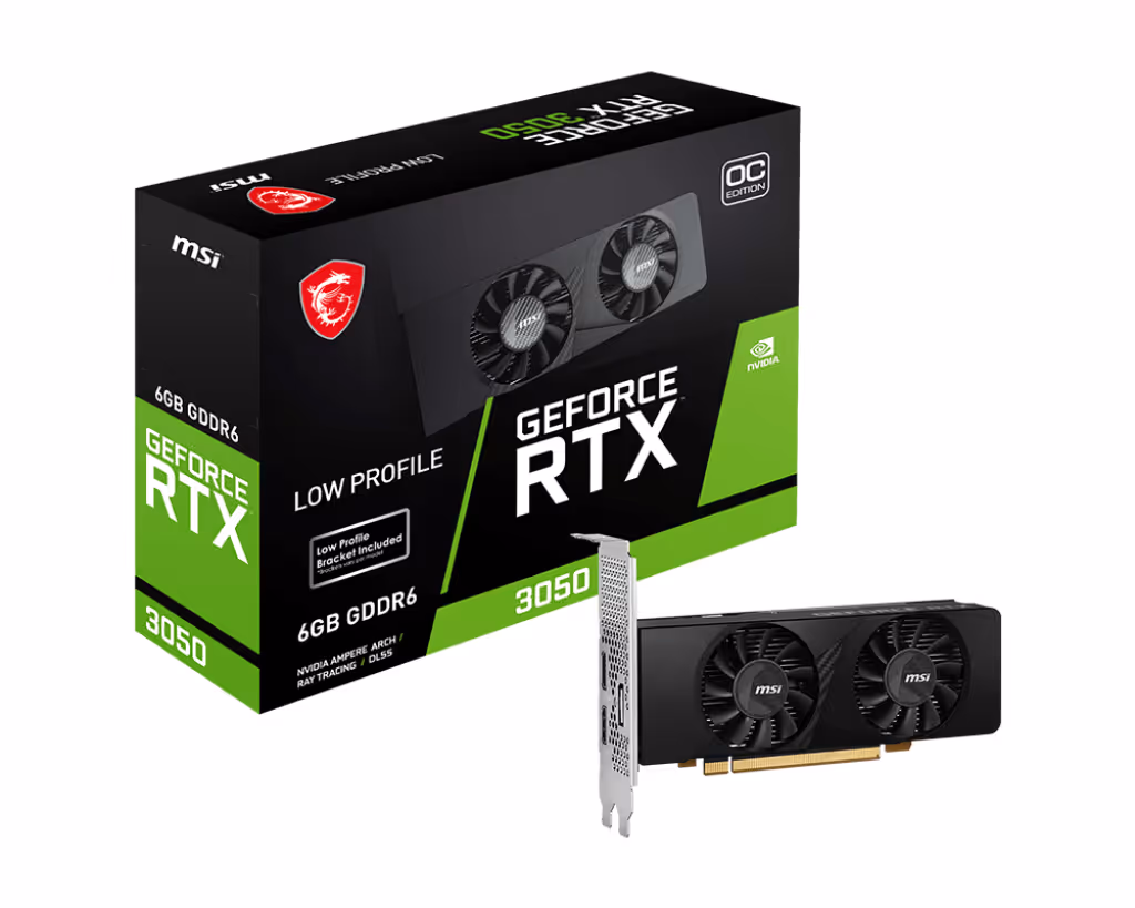 msi GeForce RTX 3050 LP OC 6G GDDR6 image 1