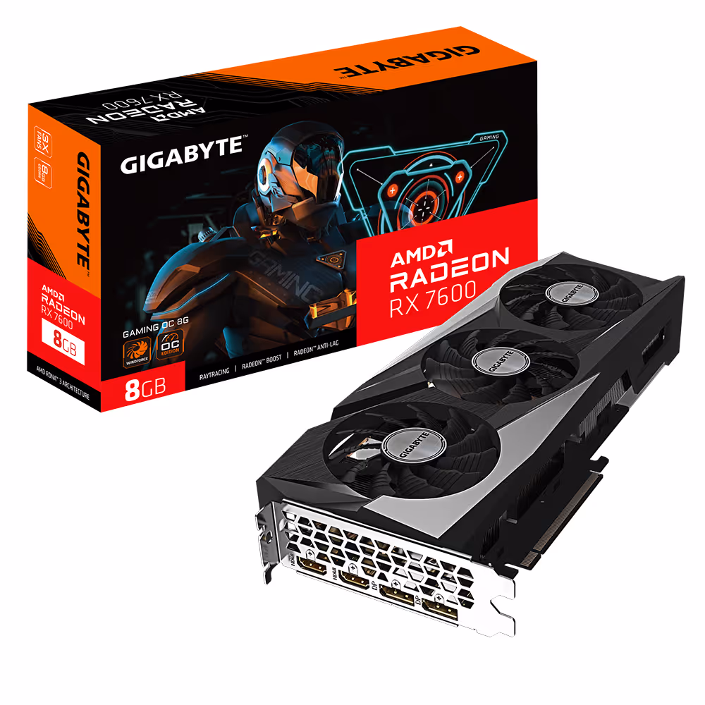 gigabyte Radeon Rx 7600 Oc 8g Gddr6 image 1
