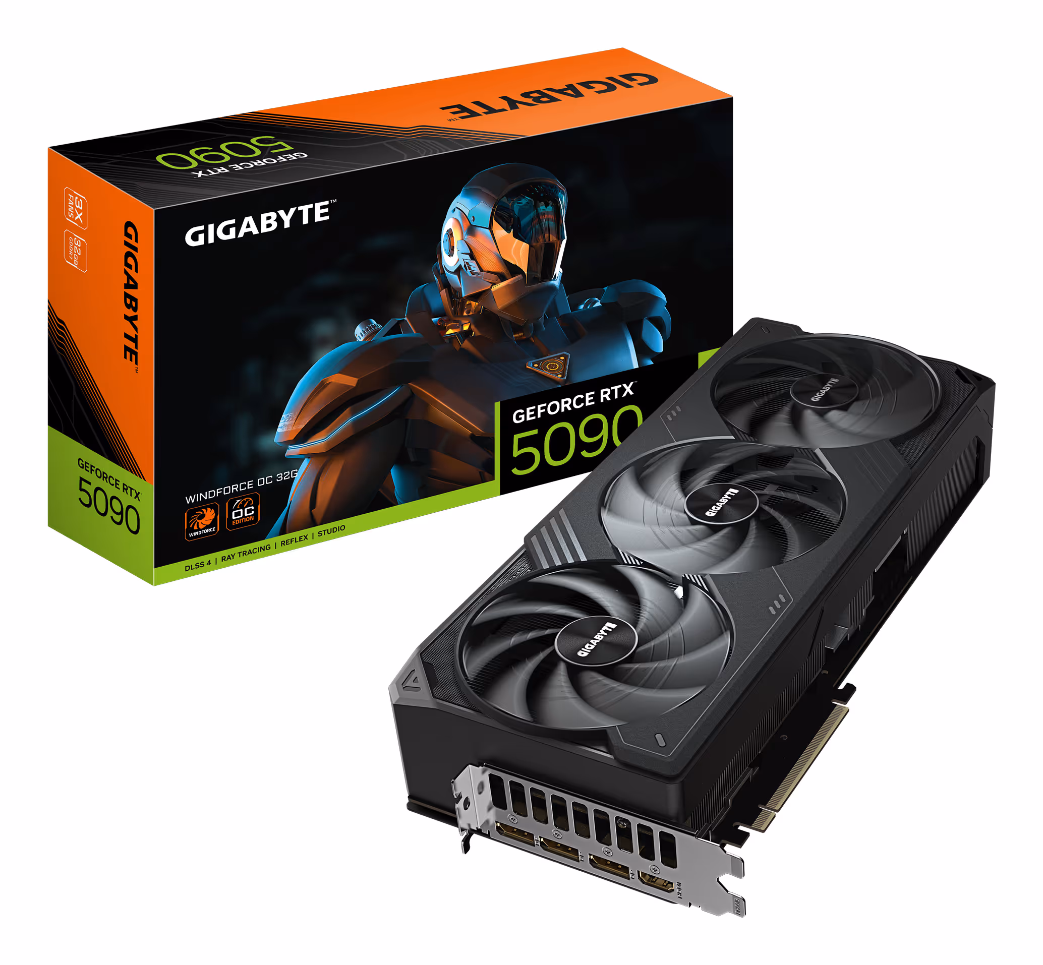 gigabyte GeForce RTX 5090 WINDFORCE OC 32 Go GDDR7 Reflex 2 RTX image 1