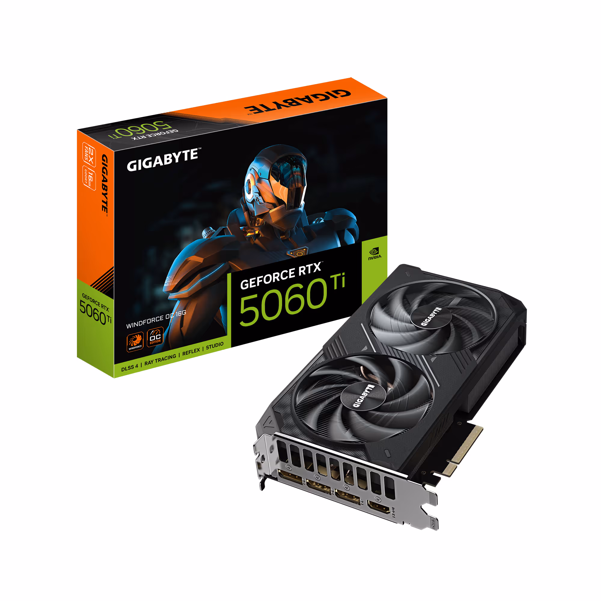 gigabyte GeForce RTX 5060 Ti WINDFORCE OC 16 Go GDDR7 Reflex 2 RTX image 1