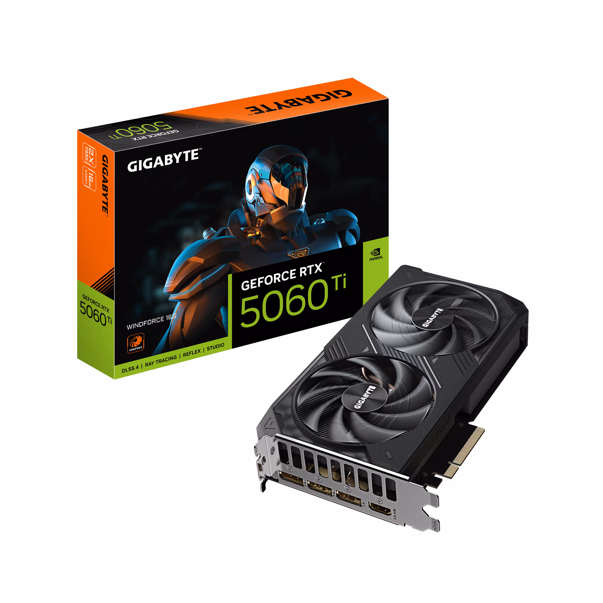 gigabyte GeForce RTX 5060 Ti WINDFORCE 16 Go GDDR7 Reflex 2 RTX image 1