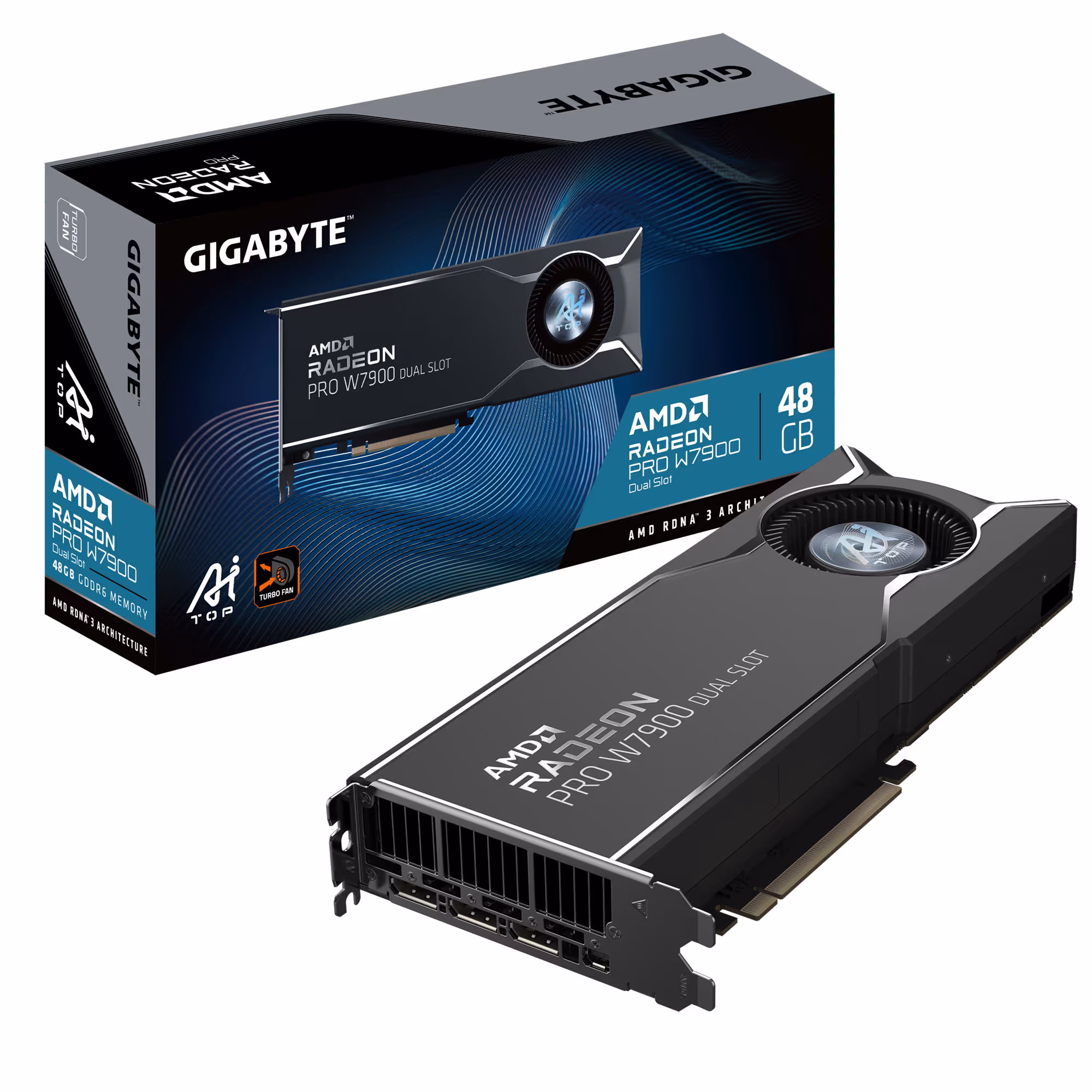 gigabyte Radeon PRO W7900 Dual Slot TOP 48G AMD image 1