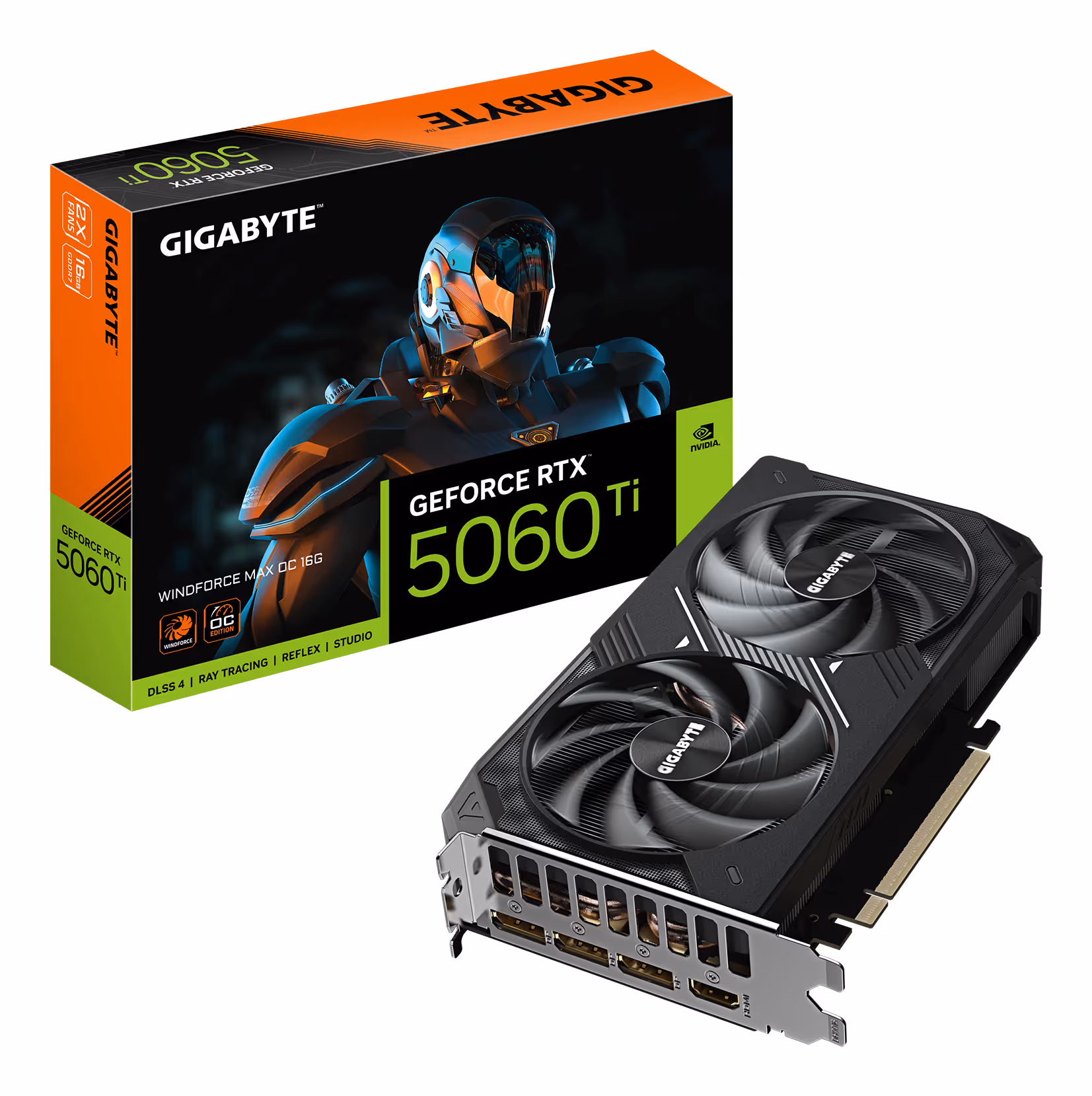 gigabyte GeForce RTX 5060 Ti WINDFORCE MAX OC 16GB GDDR7 Reflex 2 RTX image 1