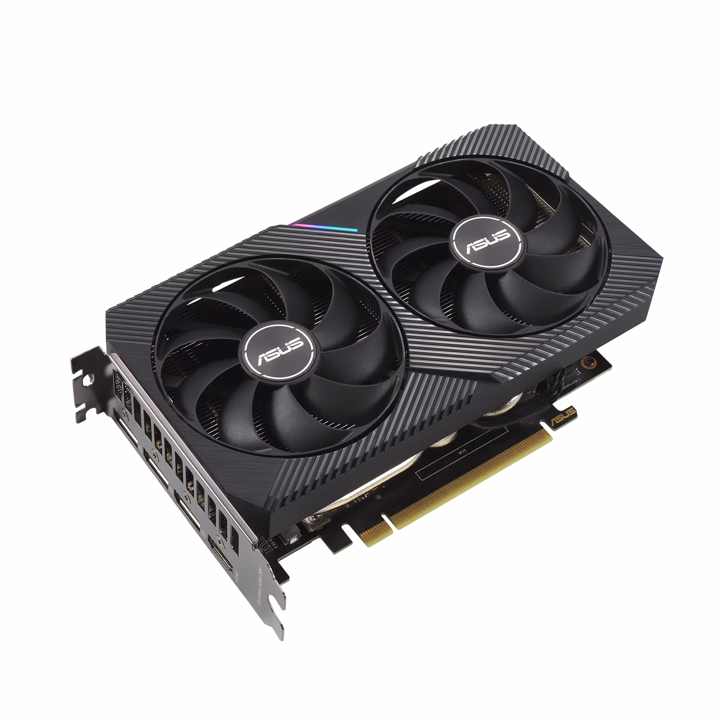 asus DUAL GeForce RTX 3060 Ti V2 Édition MINI OC LHR 8 Go GDDR6 image 2