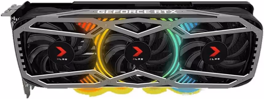 PNY GeForce RTX 3080 XLR8 Gaming REVEL EPIC-X RGB Triple ventilateur LHR 10 Go GDDR6X image 1