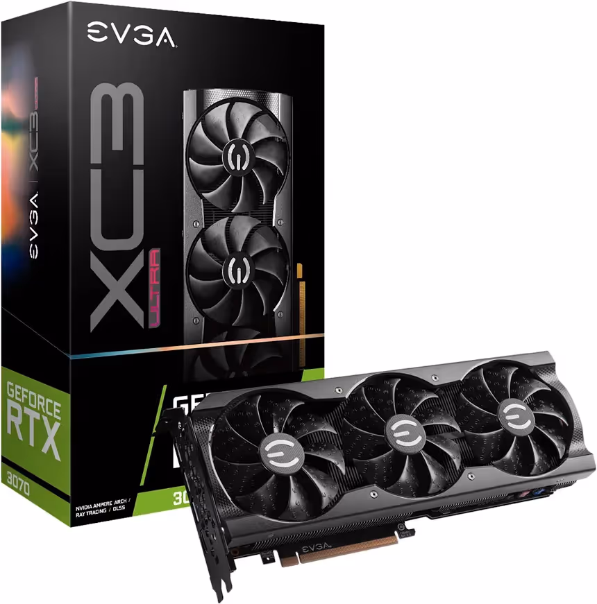 EVGA GeForce RTX 3070 XC3 ULTRA GAMING LHR 8 Go GDDR6 image 1