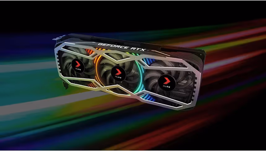 PNY GeForce RTX 3070 Ti XLR8 Gaming REVEL Édition 8 Go GDDR6X image 2