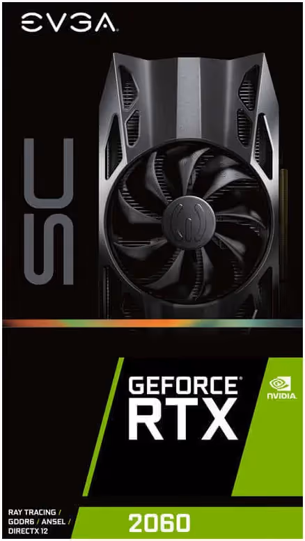 EVGA GeForce RTX 2060 SC OVERCLOCKED 6GB GDDR6 image 1