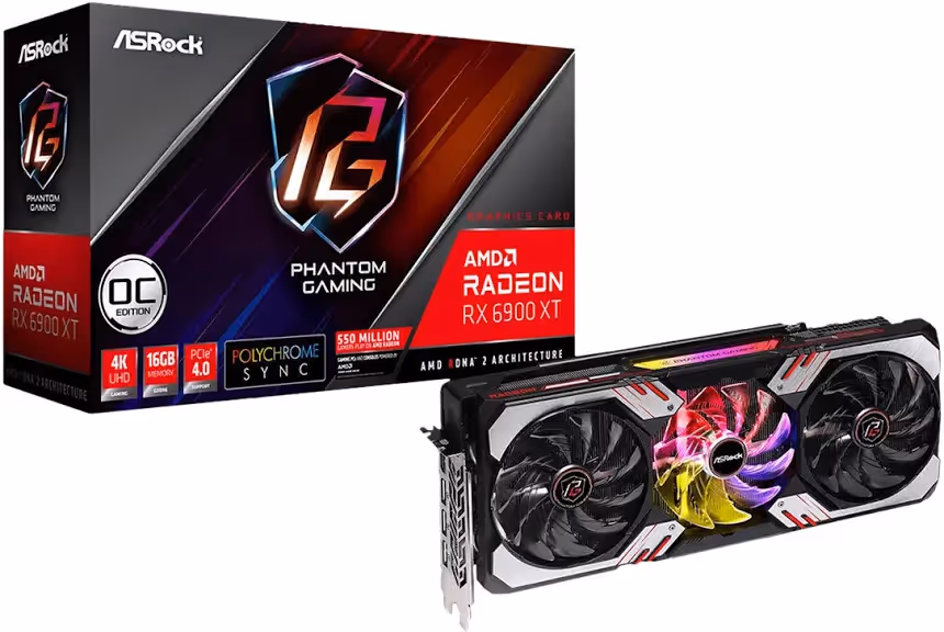 ASRock Radeon RX 6900 XT Phantom Gaming OC Edition 16 Go GDDR6 image 3