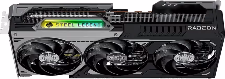 ASRock d'overclocking Radeon RX 9070 XT Steel Legend Dark 16 Go GDDR6 RDNA 3 image 4