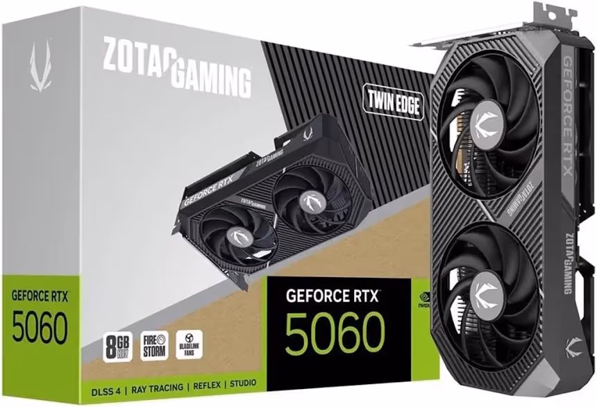 Zotac GAMING GeForce RTX 5060 Twin Edge 8 Go GDDR7 Reflex 2 RTX  image 1