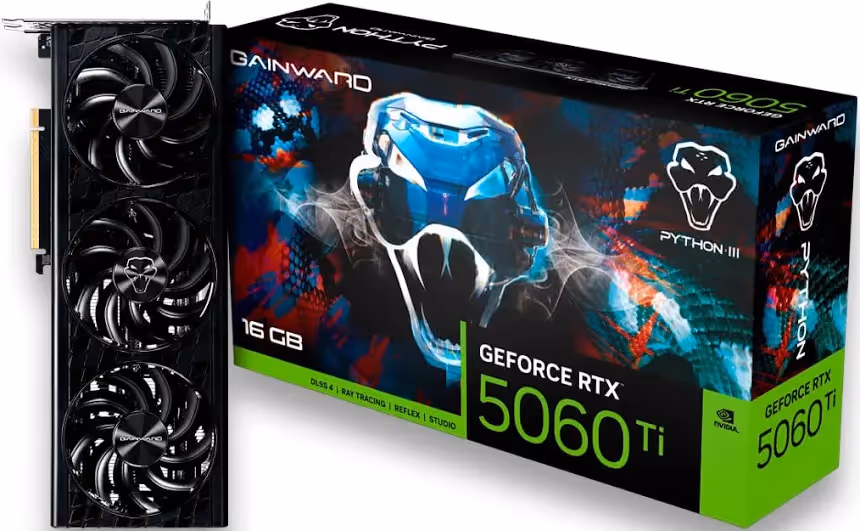 Gainward GeForce RTX 5060 Ti Python III NVIDIA 16 Go GDDR7