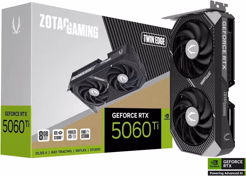 Zotac GAMING GeForce RTX 5060 Ti Twin Edge 8 Go GDDR7 Reflex 2 RTX image 2