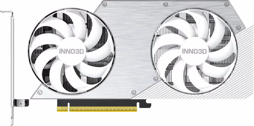 INNO3D GeForce RTX 5060 Ti TWIN X2 OC 8 Go GDDR7 Reflex 2 RTX Blanc image 1