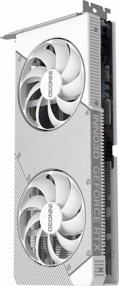 INNO3D GeForce RTX 5060 Ti TWIN X2 OC 16 Go GDDR7 Reflex 2 RTX Blanc image 3