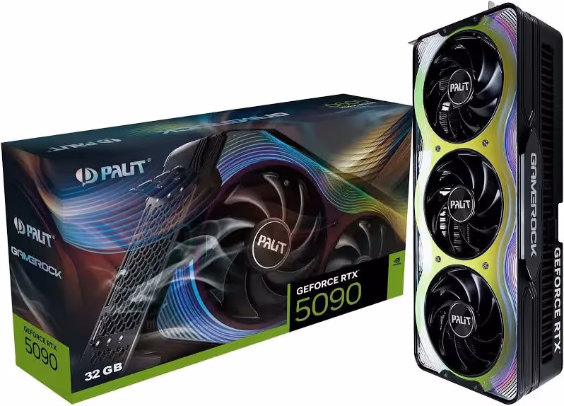Palit GeForce RTX 5090 GameRock 32 Go GDDR7 Reflex 2 RTX image 1