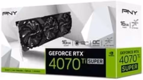 PNY GeForce RTX 4070 Ti SUPER VERTO OC triple ventilateur 16 Go GDDR6X DLSS3 image 1