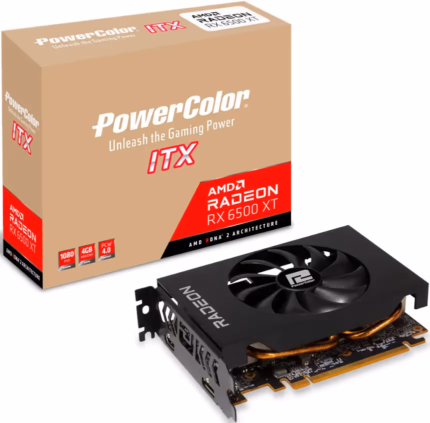 Powercolor ITX AMD Radeon RX 6500 XT 4 Go GDDR6 image 4