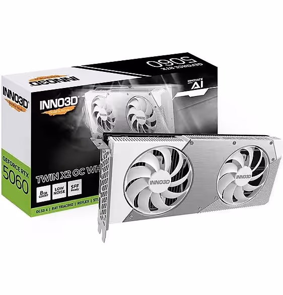 INNO3D GeForce RTX 5060 TWIN X2 OC WHITE 8GB