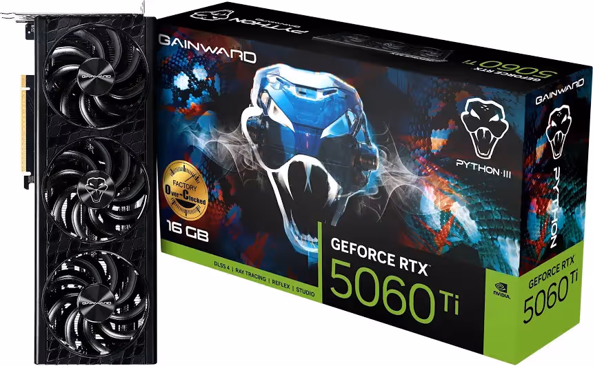 Gainward GeForce RTX 5060 Ti Python III OC 16GB