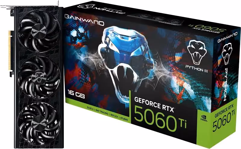 Gainward GeForce RTX 5060 Ti Python III 16GB V1 image 1