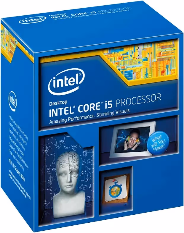 Processeur Intel Core i5 4670K à 3.4 GHz - processeur vue principale