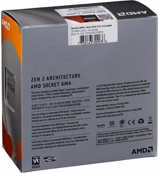 Processeur AMD Ryzen 5 3600 3,6 GHz Socket AM4 - vue 5