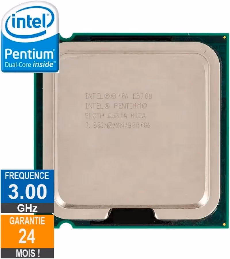 Processeur Intel Pentium E5700 3.00GHz SLGTH LGA775 2Mo - processeur vue principale