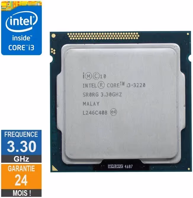Processeur Intel Core i3-3220 3.30GHz SR0RG LGA1155 3Mo - processeur vue principale