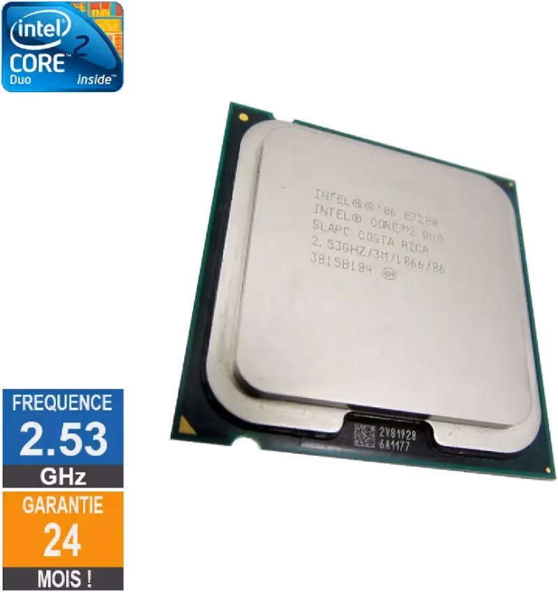 Processeur Intel Core 2 Duo E7200 2.53GHz SLAPC LGA775 3Mo - vue 2