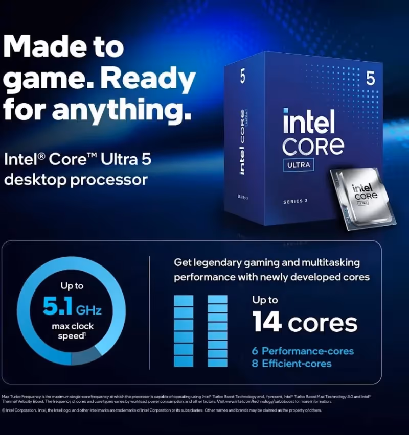 Core™ Ultra 5 235 socket 1851 processeur - vue 2