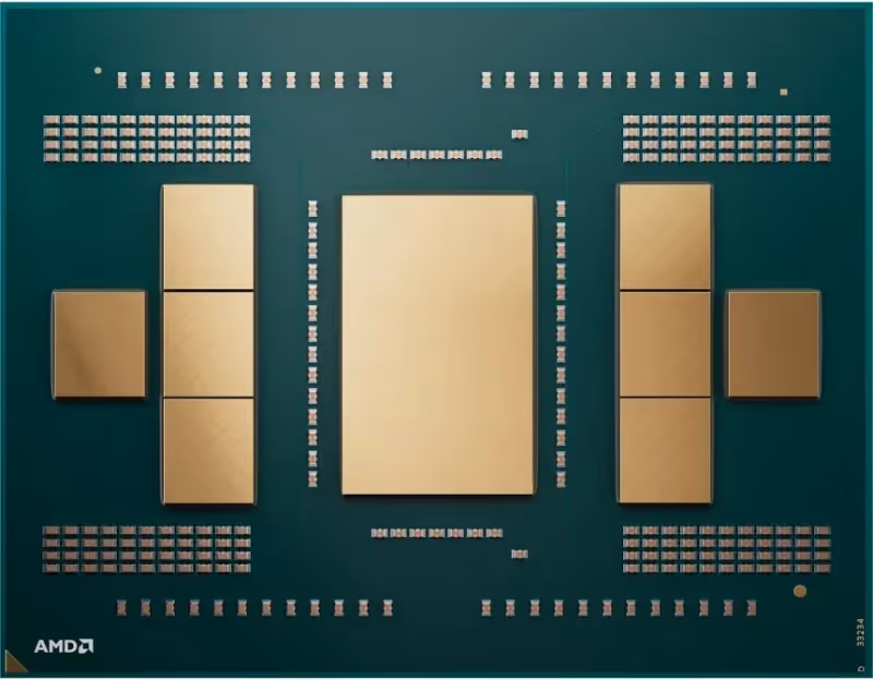 Processeur AMD Ryzen Threadripper PRO 9965WX 24 coeurs 4,2 GHz fréquence base 5,4 GHz Turbo 128 Mo cache L3 - vue 3