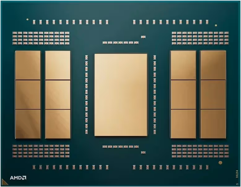 Processeur AMD Ryzen Threadripper PRO 9955WX 16 Cores 4,5 GHz Base 5,4 GHz Turbo Socket sTR5 - vue 3