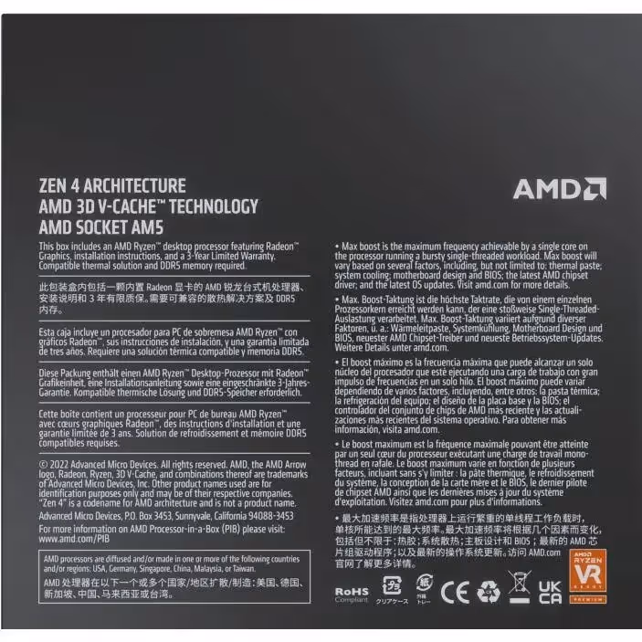 AMD Ryzen 9 7900X3D 4,4 GHz/5,6 GHz - vue 2