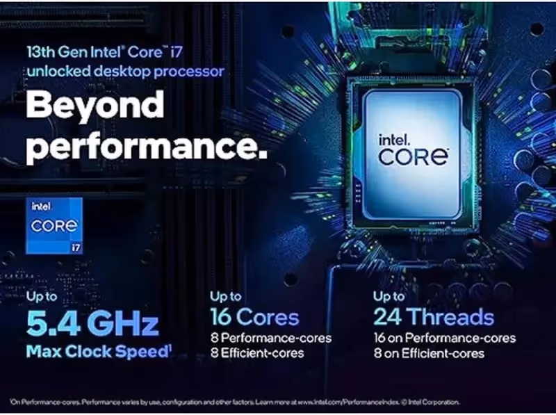 Intel Core i7-13700F processeur 30 Mo Smart Cache Boîte - vue 4