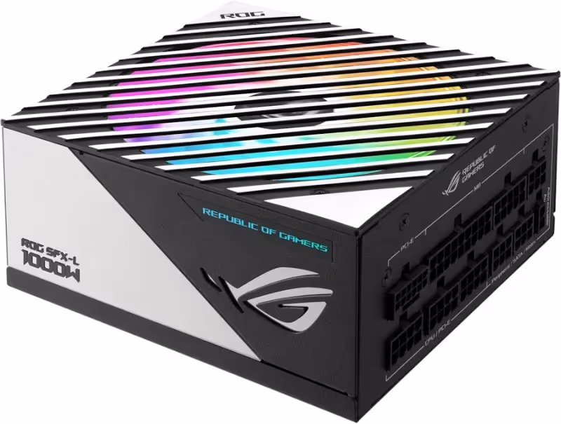 Alimentation PC modulaire ASUS ROG Loki SFX-L 1000W 80 PLUS Platinum noir et blanc - image 2