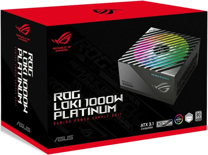 Alimentation PC modulaire ASUS ROG Loki SFX-L 1000W 80 PLUS Platinum noir et blanc - image 4