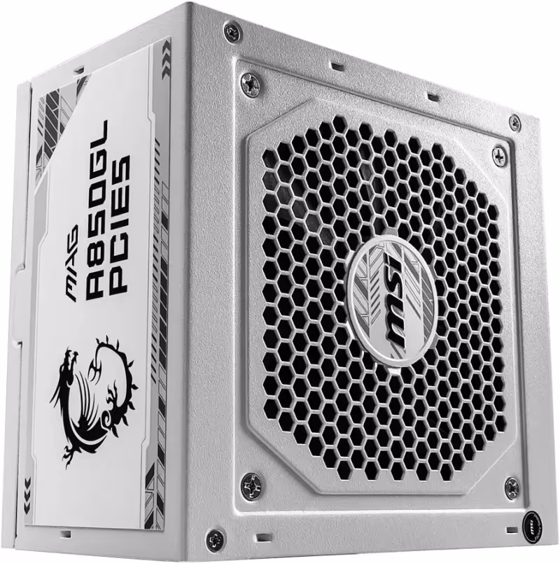 Alimentation PC modulaire MSI MAG A850GL PCIE5 850W 80 PLUS blanc - image 5
