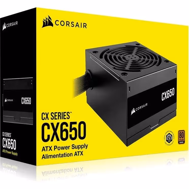 Alimentation PC non modulaire CORSAIR CX650 650W 80 PLUS Bronze noir - image 5