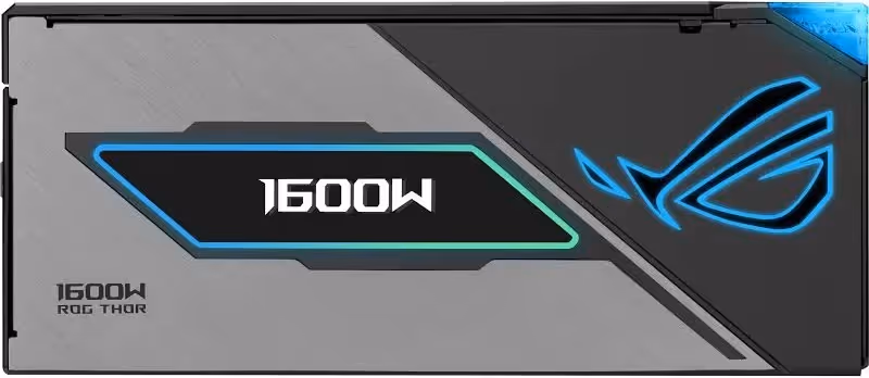 Alimentation PC modulaire ASUS ROG Thor Platinum III ARGB 1600W 80 PLUS Platinum noir et gris - image 2