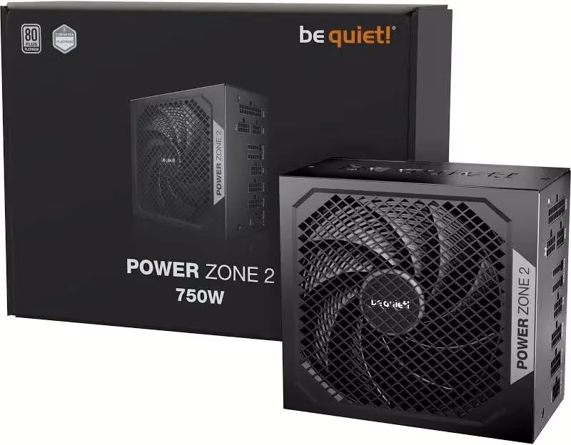 Alimentation PC modulaire Be Quiet Power Zone 2 RGB 1000W 80 PLUS Platinum Noir - image 4